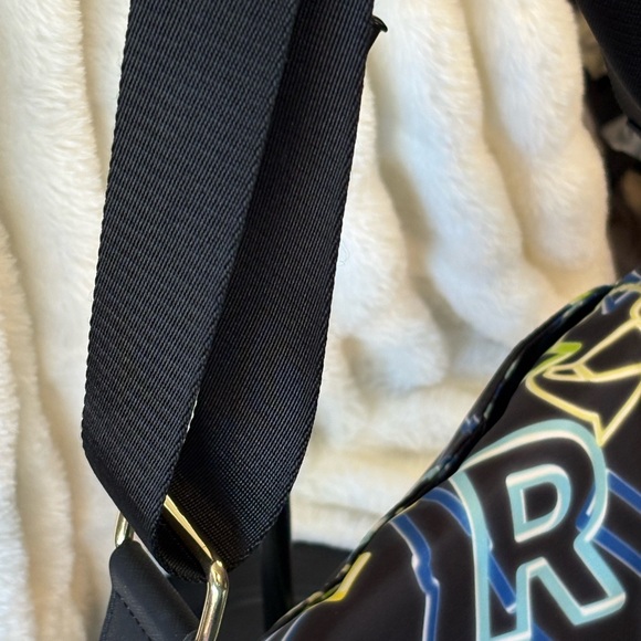 Karl Lagerfeld Black with Neon Accents Crossbody Bag - Picture 3 of 13